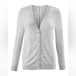 3/$20 Cabi zip-back Cobblestone Cardigan